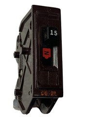 Wadsworth A115NI 15 Amp 1 Pole 1P Type A METAL FOOT Circuit Breaker A15 A115
