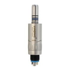LANJING Dental Mini Air Motor Low Speed Handpiece 4 Holes LED 6 Pin ISO E Type