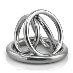 A2 Stainless Steel Heavy Duty Solid Metal O Ring Welded Smooth Round Rings