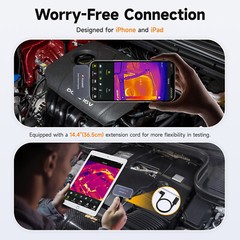 256 x 192 Pixel High Resolution Infrared Thermal Imaging Camera for IOS iphone