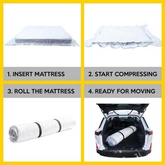 Vacuum Mattress Bag for moving, Vacuum Sealed Bags for Mattress Storage, Matt…