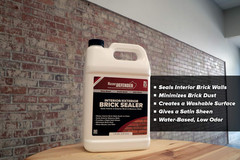 Interior/Exterior Brick Sealer, Satin Sheen – Clear Water Based Acrylic Seale…