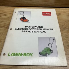 Toro Lawn-Boy Battery and Electric Powered Mower Service Manual 492-0693