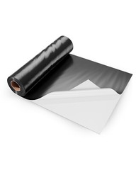 6Mil Plastic Sheeting Roll 10 x 100 FT Heavy Duty Film Black & White