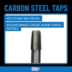 1/8 Carbon Steel Npt Pipe Tap and R High Speed Steel Drill Bit Se