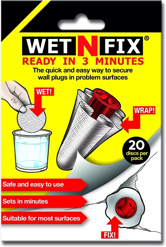 Fixing Wall Plugs Fast! No Need to Fill or redrill (20 Discs)
