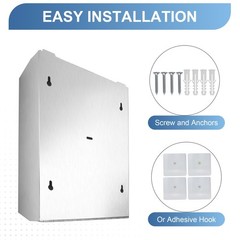Paper Towel Dispenser Wall Mount Commercial, Fingerprint -Proof Paper Towel H…