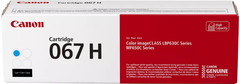 Canon 067 H Black, Cyan, Magenta, Yellow High Yield Toner Cartridges, Pack of 4