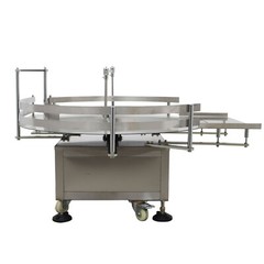 Bottles Accumulation Table39.3″ Dia. Bottle Turn Rotary Sorter w/Wheel 30.7″ H
