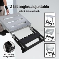 Welding Table 46″ x 18″ 1000LBS Folding Workbench Adjustable Height for Garage