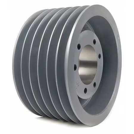 7/8 In To 3-1/2 In Quick Detachable Bushed Bore 6 Groove V-Belt Pulley 11.8 In