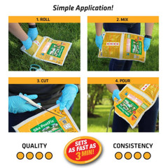 2 Lb. Postfix Fence Post Mix, Mix-in-the-bag Expanding Foam For Supporting Non