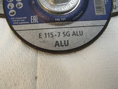 PFERD E115-7 SG ALU: 4-1/2″ x 1/4″ x 7/8″ Grinding Wheel 61303 Lot of 7