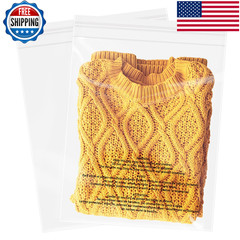 Wepoly – 11 X 14 200 Count Self Seal Clear Poly Bags Suffocation Warning For