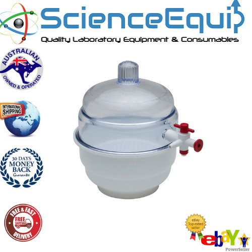 Desiccator Vacuum Dessicator 250mm Fully Autoclavable PolyLab – 1Each