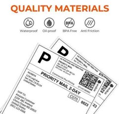 3000 Fanfold 4×6 Direct Thermal Label. High Quality.Certified by UPS 4″X6″ Label