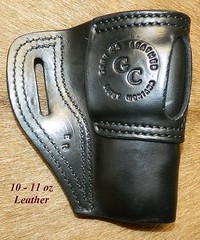 Gary C’s OWB Avenger “XH” LEFT HAND Leather HOLSTER EAA Witness FS Steel w Rail