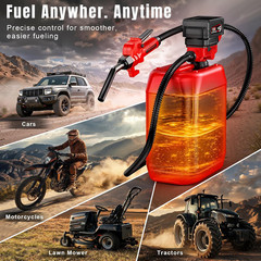 Fuel Transfer Pump for Milwaukee M18 Batteries, Cordless 3.7 GPM Flow | Gas Can