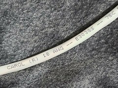 Carol E3038S 18/8C Stranded Control/Communications Cable Plenum CMP White /50ft