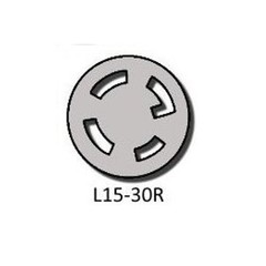OCSParts L15-30R Locking Connector, Rated for 30A, 250V, cUL Listed (Pack of 6)