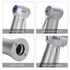 NSK S Dental Implant 20:1 Reduction Contra Angle Push Button Surgical Handpiece