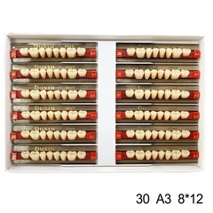 Dental Acrylic Denture Resin Teeth Upper Lower Full Set Shade A1/A2/A3 3/8/16 pd