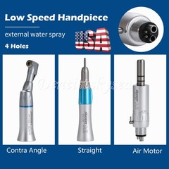 SANDENT Dental Slow Low Speed Handpiece Kit Latch E-type 2/4Holes NSK Style