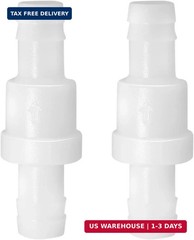 Litoexpe 1/2″ One Way Inline Check Valve, Non Return Ozone Resistance PVDF Plast