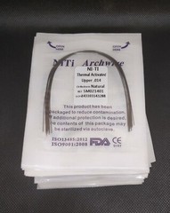 Dental Orthodontic Thermal Activated Niti Wires Round Arch Wires Natural Form