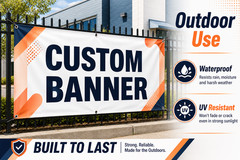 Custom Vinyl Banner Waterproof UV Resistant 13oz Heavy Duty Fast Shipping USA