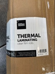 Office Depot® Brand Lamination Rolls, 27″ x 500′, Clear, Pack Of 2 *NEW IN BOX*
