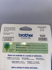 BROTHER TZe-231 12mm 1/2″ LABEL CASSETTE BLACK PRINT WHITE TAPE ORIGINAL Pack
