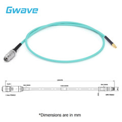 2.4mm Female to GPPO(Mini-SMP) Female Cable | RG-405SS Flexible Coax | DC-50GHz