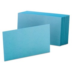 Oxford Unruled Index Cards 4″ x 6″ Blue, 100 Pack 7420BLU, Made In USA