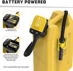 BYERN AUTO Automatic Fuel Transfer Pump with Auto-Stop, 3.2 GPM Cordless Gas Can