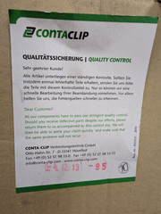 50x Conta-Clip ZRK 10/2A BG 3597.2 Feed-Through DIN Rail Terminal Blocks 10mm²