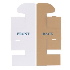 ZBEIVAN 12x10x6 White Shipping Boxes Set of 15, Corrugated Cardboard Mailer B…