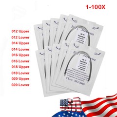 10pcs/pack Dental Orthodontic Super Elastic Niti Arch Wire Round Natural Form US