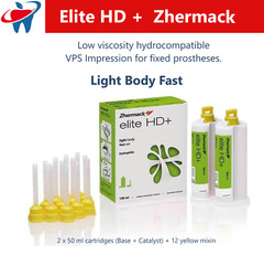 Zhermack Elite HD+ Fast Set Light Body 100mL Hydrophilic C203040 Fixed prosthese