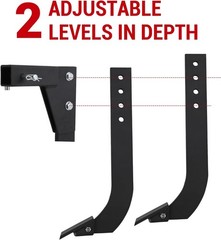 18” Shank Middle Buster Plow Hitch Mounted Ripper w/ 2″ Receiver for ATVs/UTVs