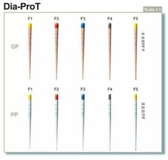 DiaDent Tapered Dia-PRO T PLUS Gutta Percha Points ML.029 Size F3 60/Box