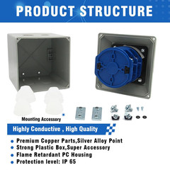 125A Rotary Changeover Switch with Master Switch Exterior Box, 660V 3 Position 2
