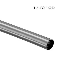 Custom Cut 1-1/2” OD Stainless Steel Tubing | 316 Grade | 16 Gauge | Brushed