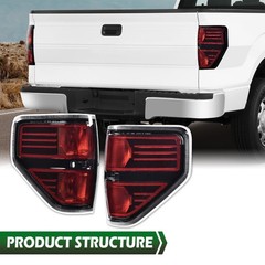 Rear Tail Lights Assembly Ford F150 2009-2014 Clear Lens Left & Right Side
