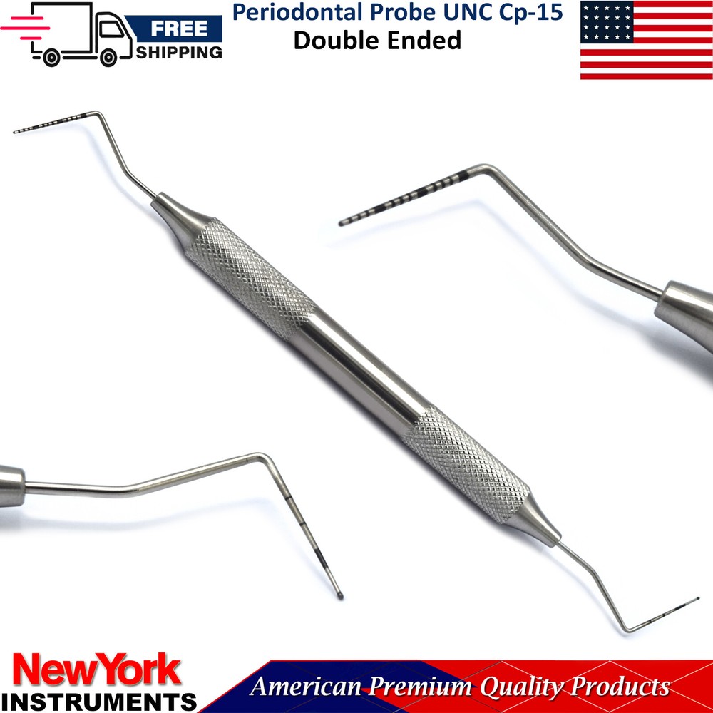 Dental Periodontal Examination Pocket Probes UNC CP-15 Color Marking Probe D.end