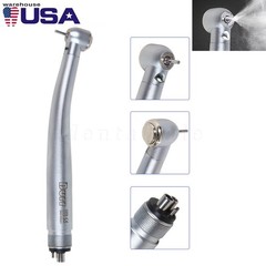 Dental LED Handpiece Standard Push Button High Speed Handpiece 4 Holes Burr NEW