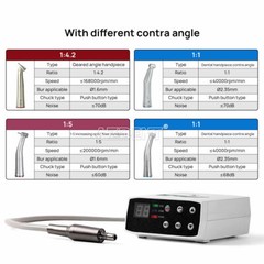 AZDENT Dental LED Brushless Electric Micro Motor /1:1 Fiber Optic LED Handpiece