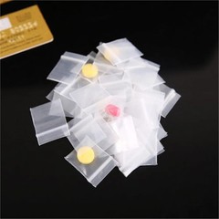 100pcs Mini Clear Resealable Plastic Jewelry Bags Small Ziploc Zip Bag