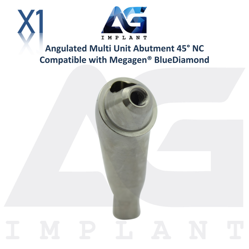 Angled 45° Multi Unit Prosthetic NC Megagen® BlueDiamond Compatible Ø4.8mm