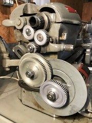 SOUTH BEND 9A/10K METAL LATHE, METRIC TRANSPOSING GEAR SET WITH CASE Very Nice!